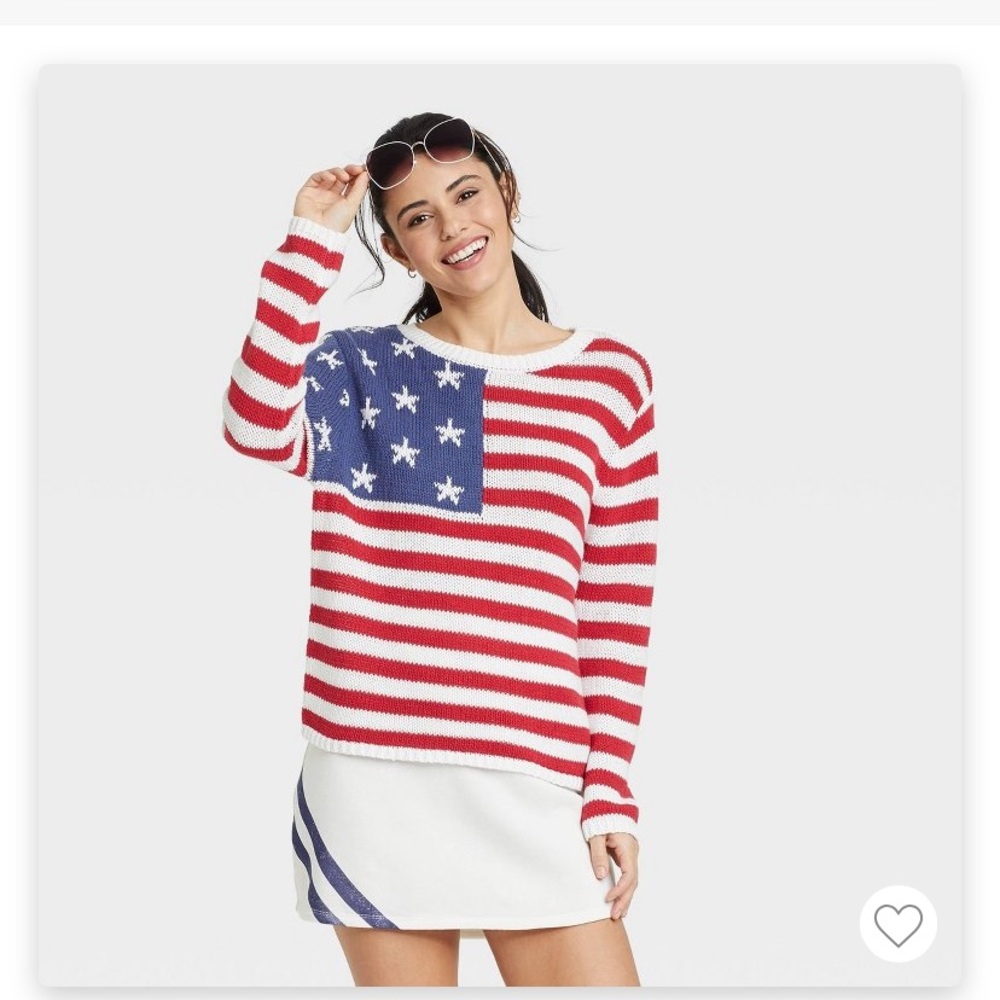 American Flag Sweater
